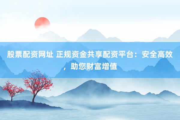 股票配资网址 正规资金共享配资平台：安全高效，助您财富增值