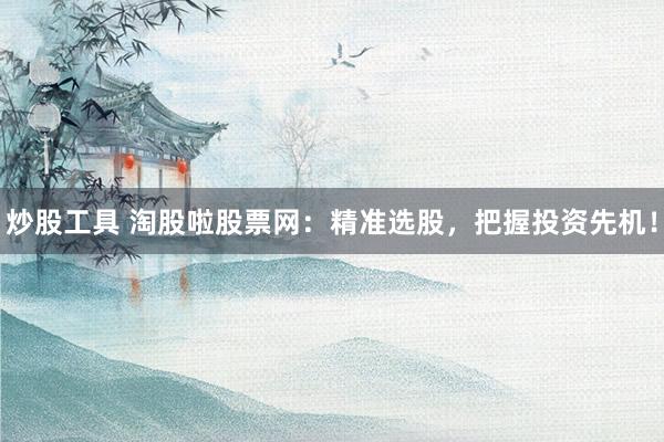 炒股工具 淘股啦股票网：精准选股，把握投资先机！