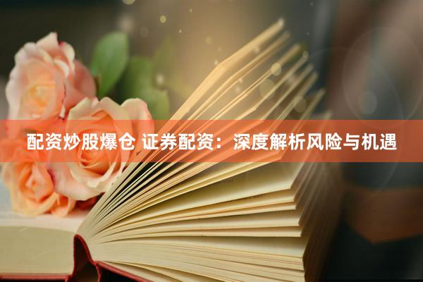 配资炒股爆仓 证券配资：深度解析风险与机遇
